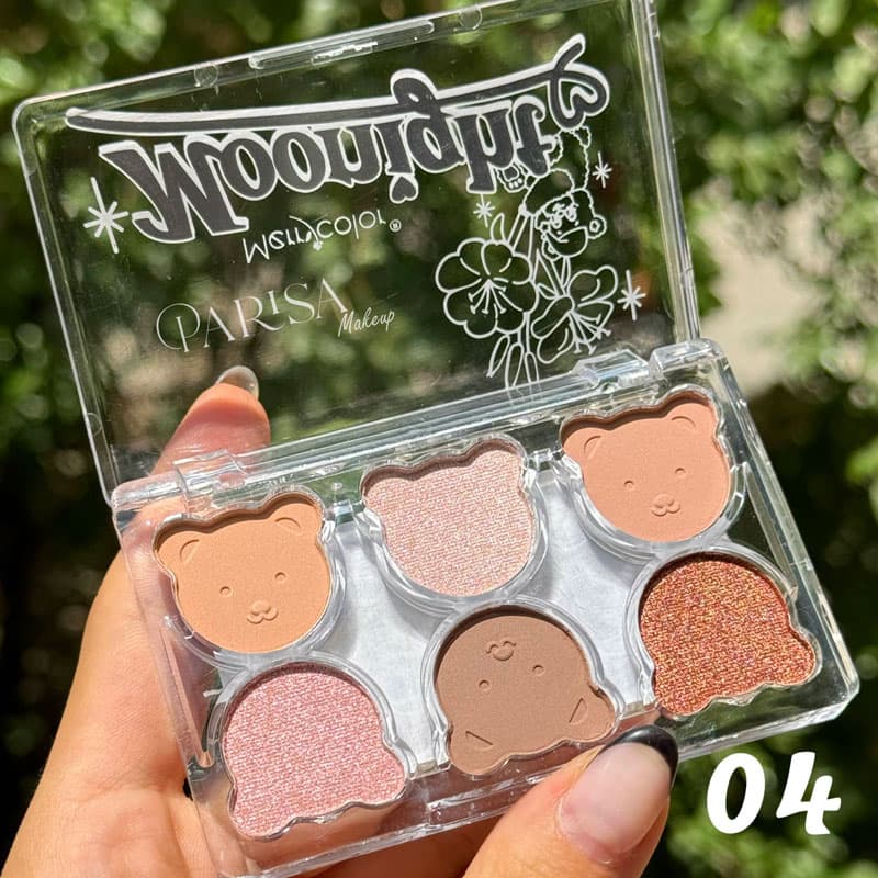 پالت سایه 6 رنگ Merry Color مدل Moonlight — تصویر ۵