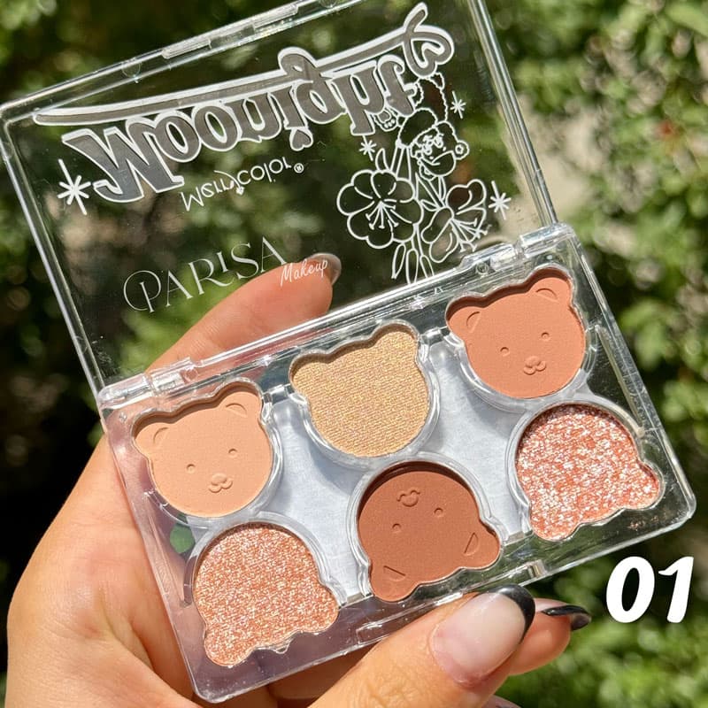 پالت سایه 6 رنگ Merry Color مدل Moonlight — تصویر ۲
