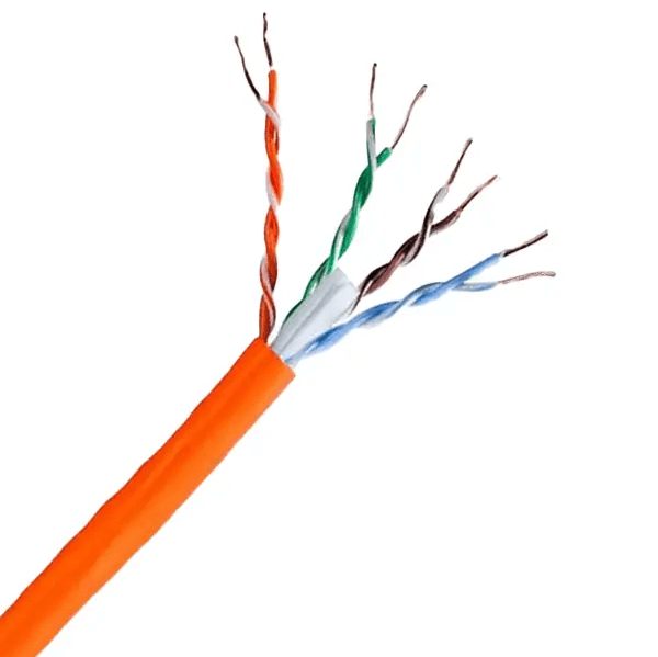 کابل شبکه نگزنس Cat6 UTP تمام مس بدون تست فلوک روکش PVC حلقه 305 متری