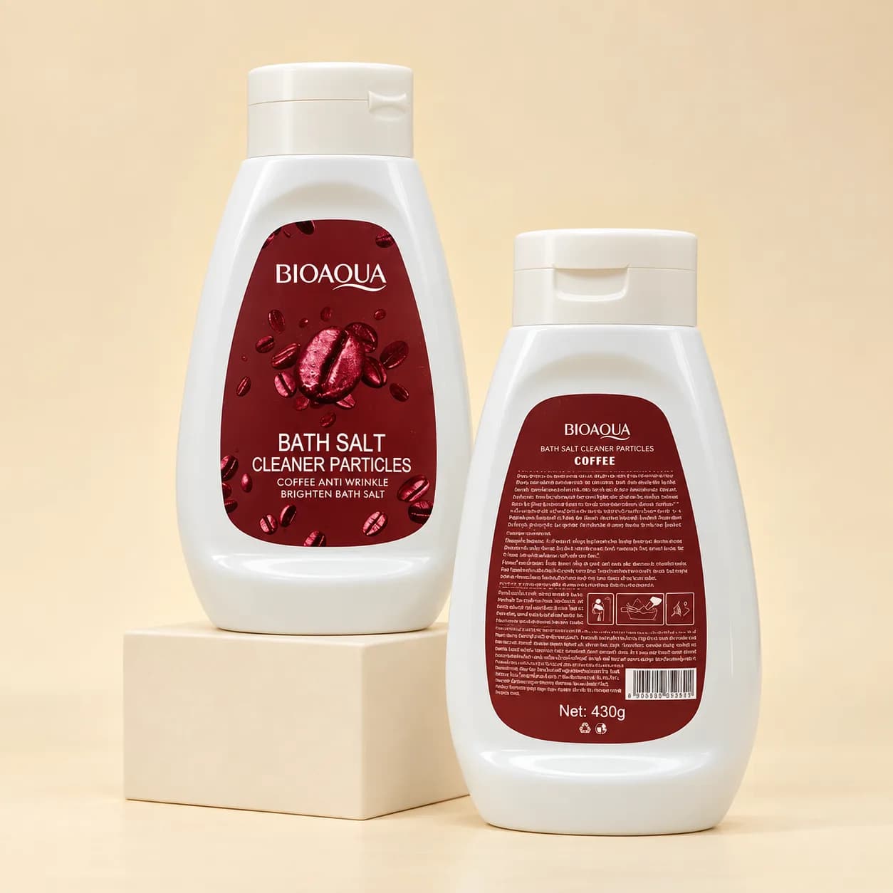 اسکراب و نمک بدن قهوه بیوآکوا Bioaqua وزن 430 گرم — تصویر ۲