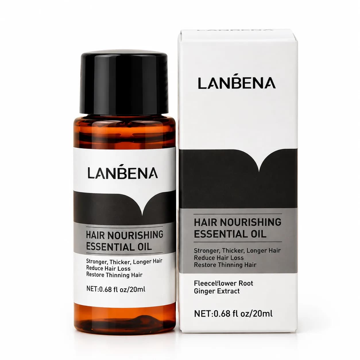 روغن تقویت کننده مو لانبنا LANBENA حجم 20 میلی لیتر