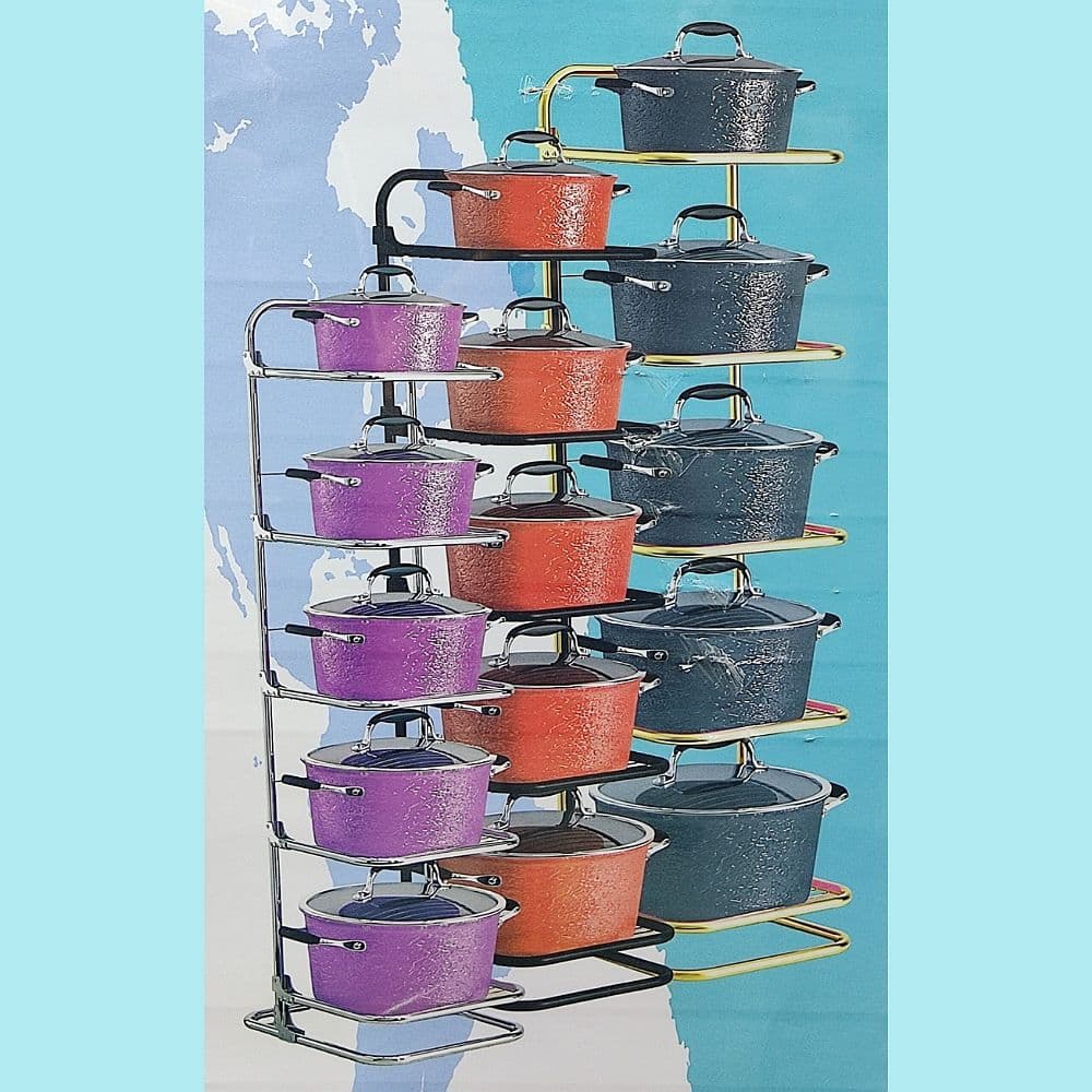 استند قابلمه طبقاتی طلایی ZB-604 زومبا (4) ارسال نیمه رایگان