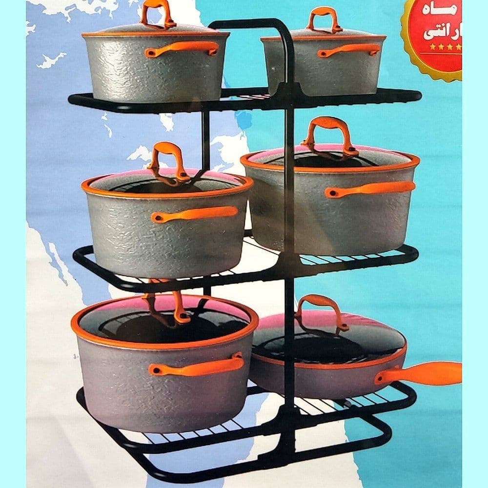 استند قابلمه دوطرفه مشکی ZB-605 زومبا (4) ارسال نیمه رایگان