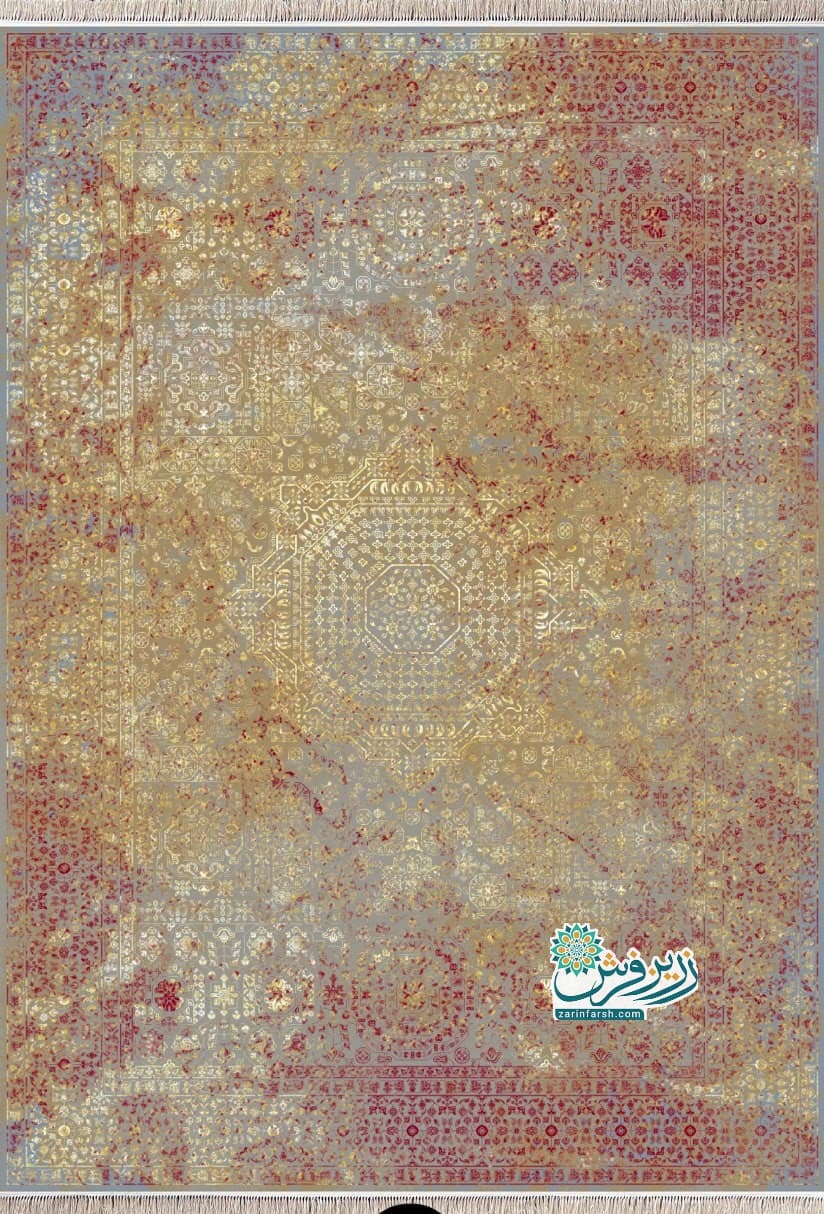 فرش 1200 شانه طرح کالزون ترمه- تمام نخ اکریلیک