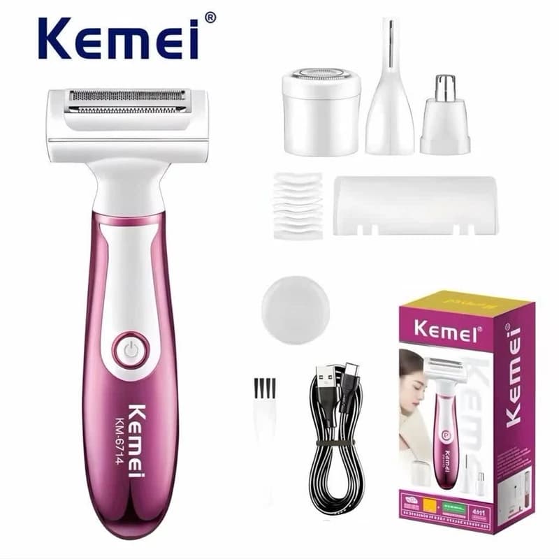 ماشین اصلاح چهار کاره بانوان کیمی مدل Kemei km-6714 — تصویر ۲