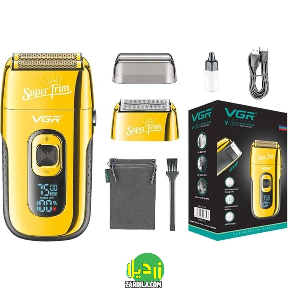 ماشین اصلاح شیور صورت وی جی ار مدل VGR V-332 (گارانتی دار) — تصویر ۲