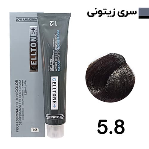 رنگ مو قهوه ای زیتونی روشن سلتون پلاس شماره 5.8