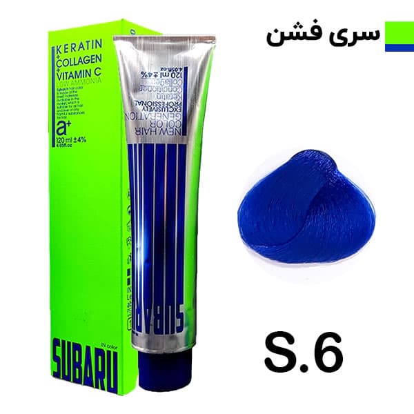 رنگ مو آبی کاربنی سوبارو شماره S:6