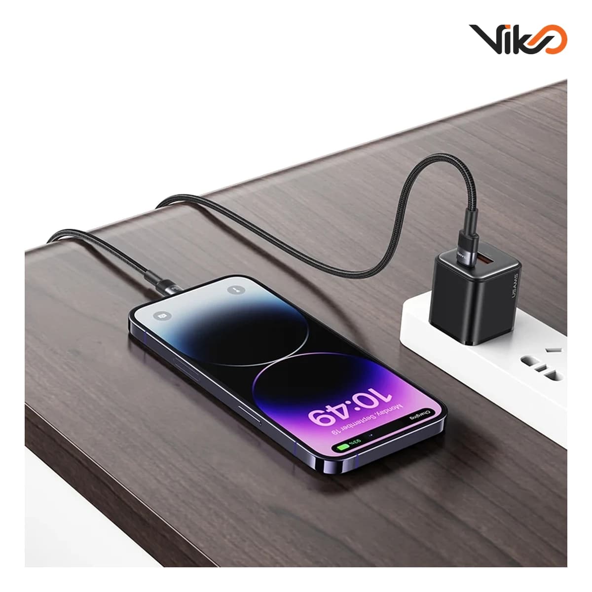 کابل تبدیل Type-C به Lightning یوسمز مدل US-SJ729 طول 1.2 متر — تصویر ۵