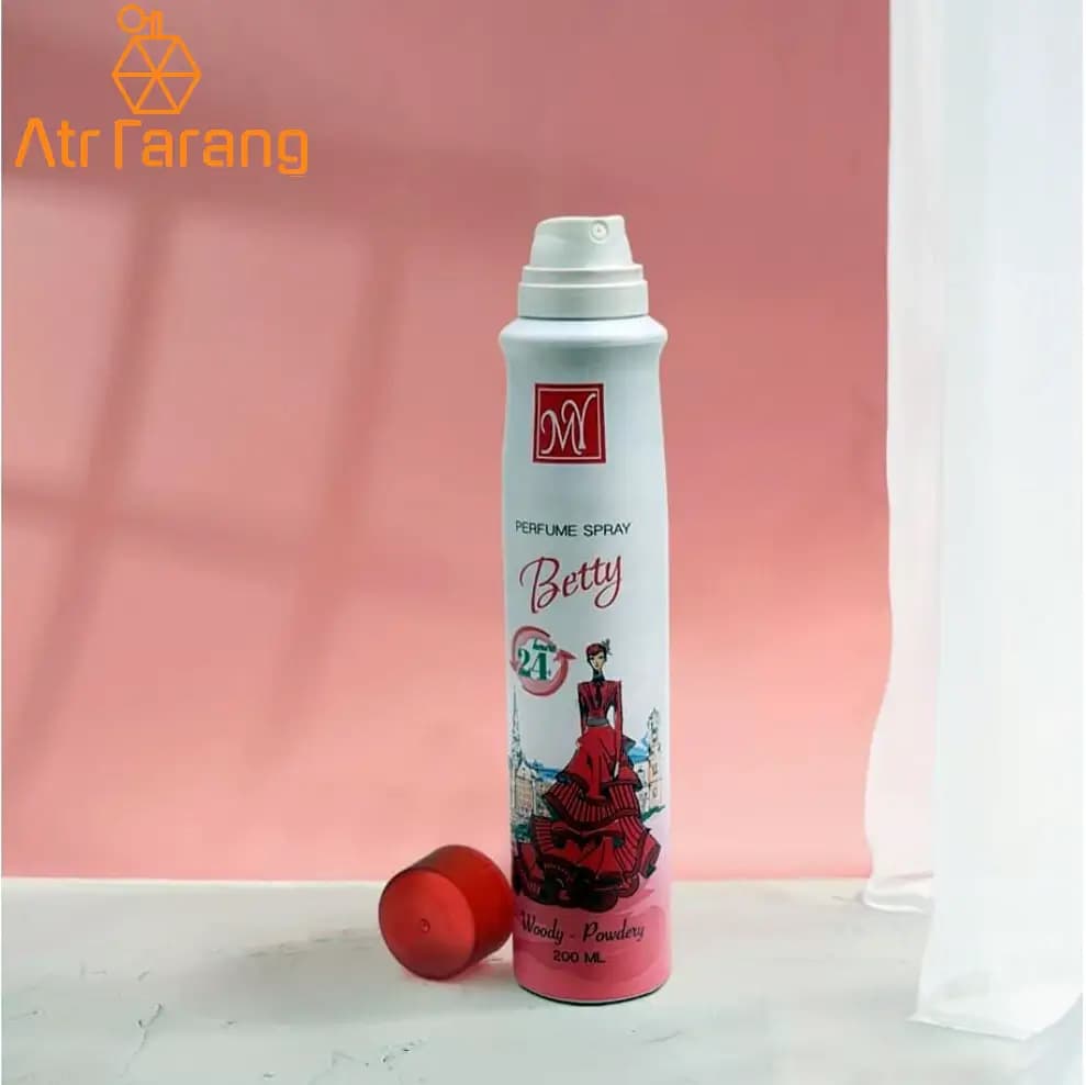 اسپری بدن زنانه مای مدل بتی حجم 200ml — تصویر ۳