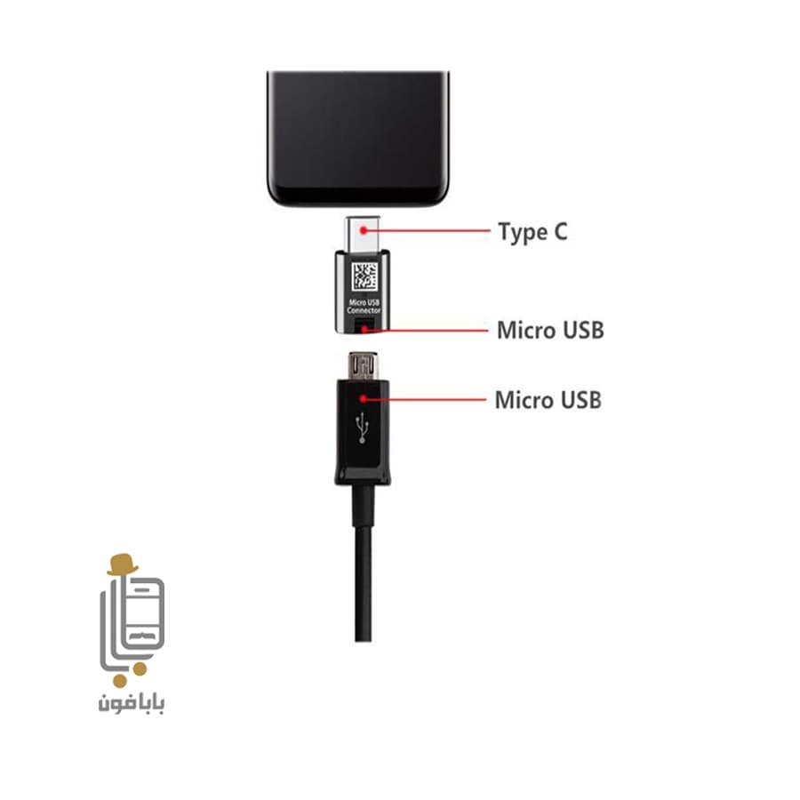 مبدل Micro Usb به Type-C گوشی Samsung M21 — تصویر ۲