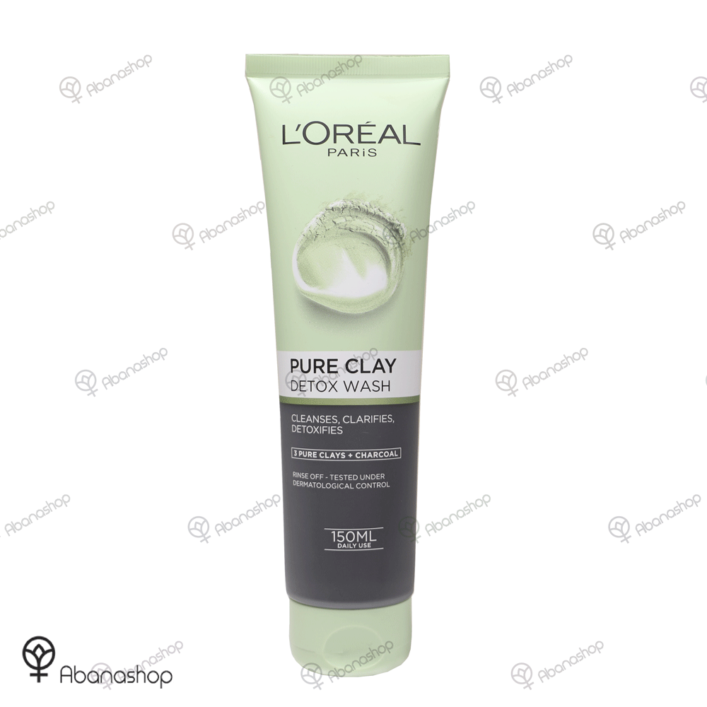 ژل شستشو خاک رس و ذغال لورال Loreal