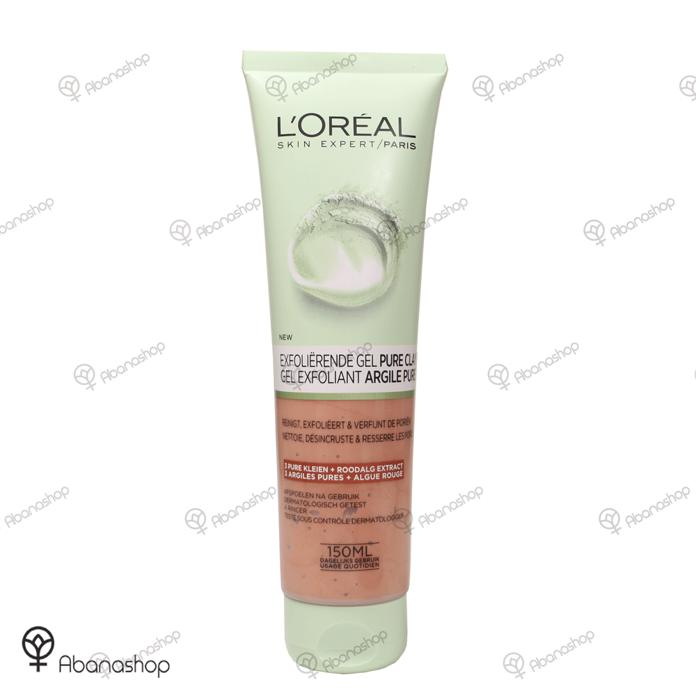 ژل شستشو خاک رس و جلبک قرمز لورال Loreal