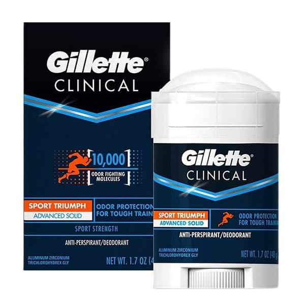 استیک دئودورانت ژیلت مدل Clinical Sport Triumph وزن 48 گرم