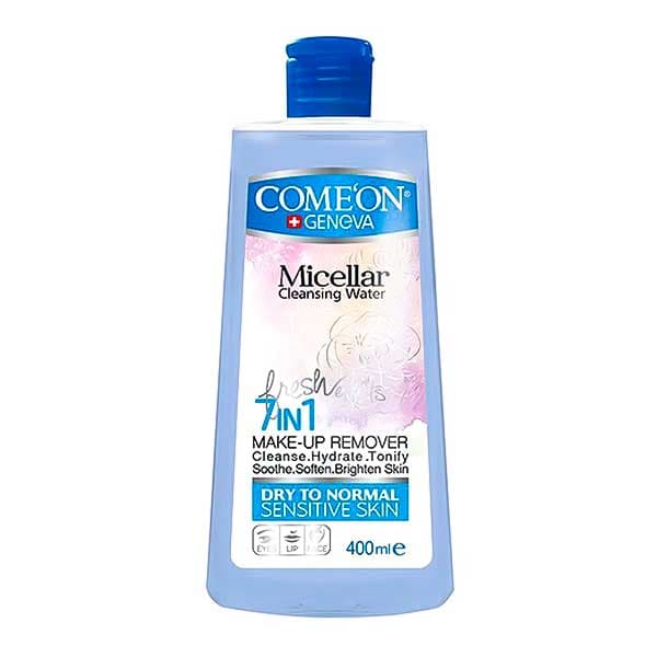 محلول پاک کننده آرایش صورت کامان Sensitive Skin حجم 400ml