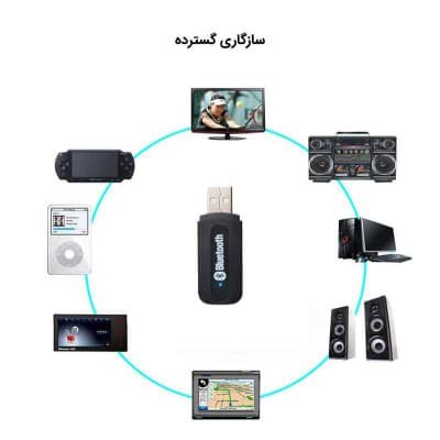 گیرنده بلوتوثی موزیک ارلدام مدل M22 مدل اصلی اورجینال — تصویر ۳