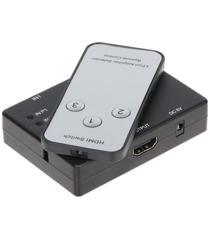 سوییچ 3 به 1 پورت HDMI مدل Full HD با ریموت کنترل — تصویر ۴