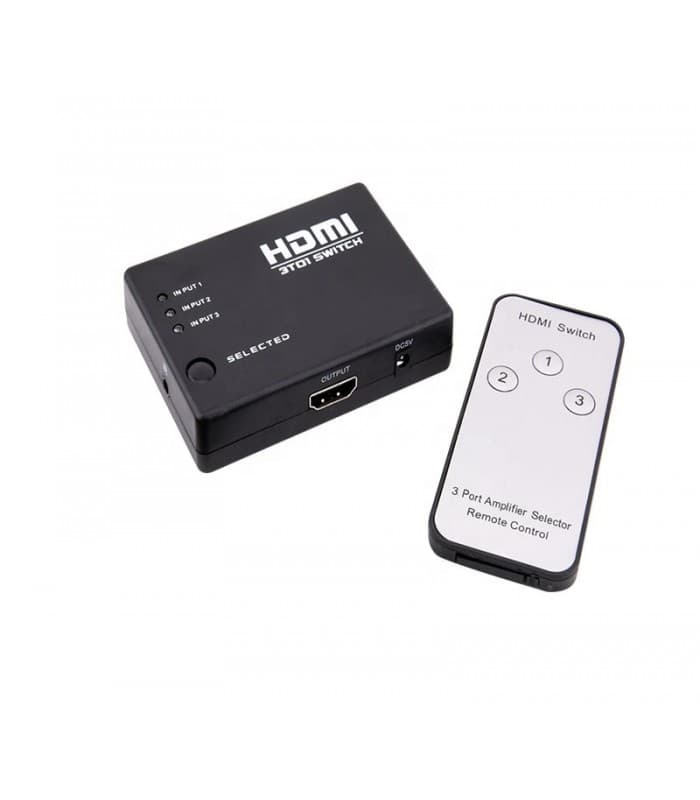 سوییچ 3 به 1 پورت HDMI مدل Full HD با ریموت کنترل — تصویر ۵
