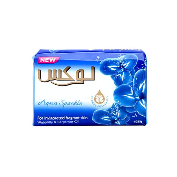 صابون لوکس مدل Aqua Sparkle وزن 125g بسته 6 عددی