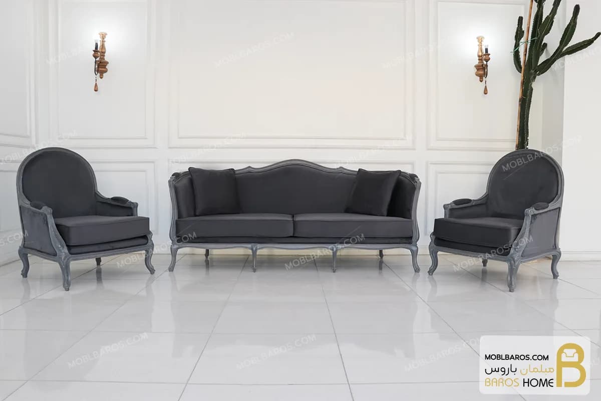 مبل کلاسیک و راحتی راشل پلاس و چستر دسته پی — تصویر ۵