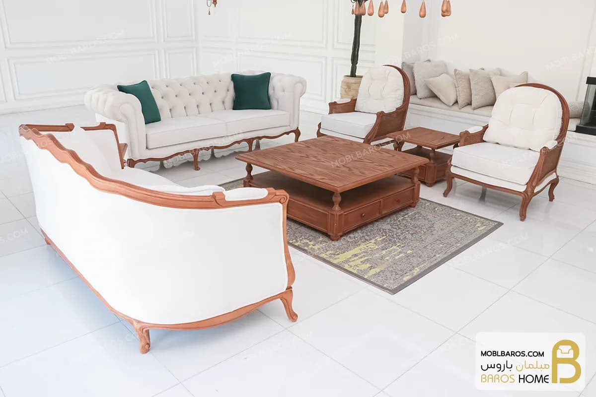 مبل کلاسیک ترکیبی راشل و جورجیا چستر — تصویر ۲