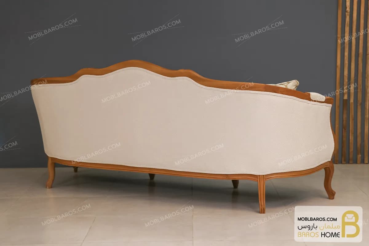 مبل کلاسیک و چوبی ۷ نفره راشل پلاس و مبل رومینا — تصویر ۸