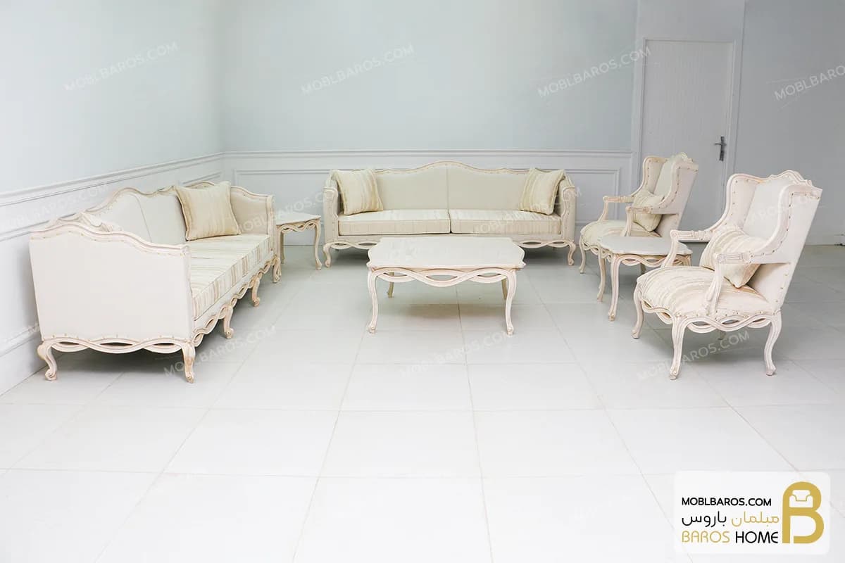 مبل کلاسیک ۸ نفره ابزاری ایتالیایی کد ۵ — تصویر ۲