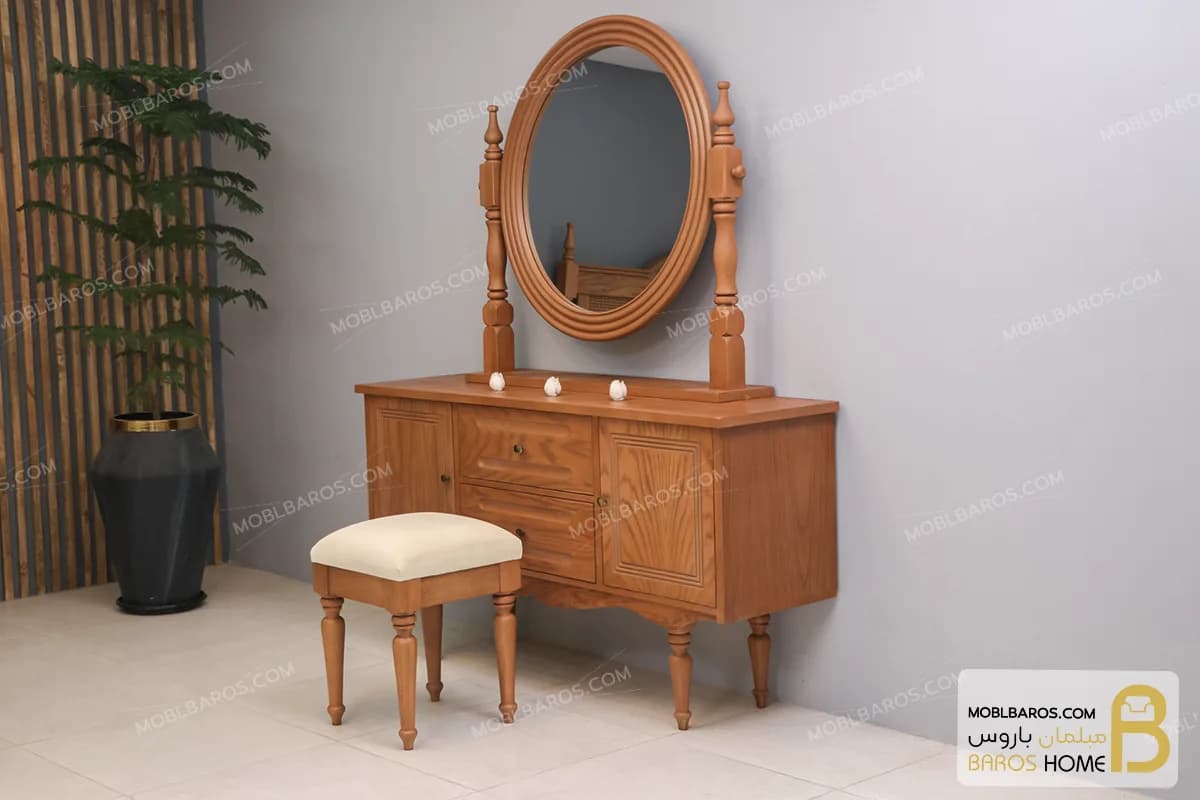 سرویس خواب دو نفره چوبی جدید آویسا — تصویر ۴