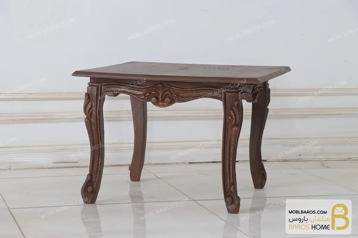میز عسلی و کنار مبلی چوبی نازگل