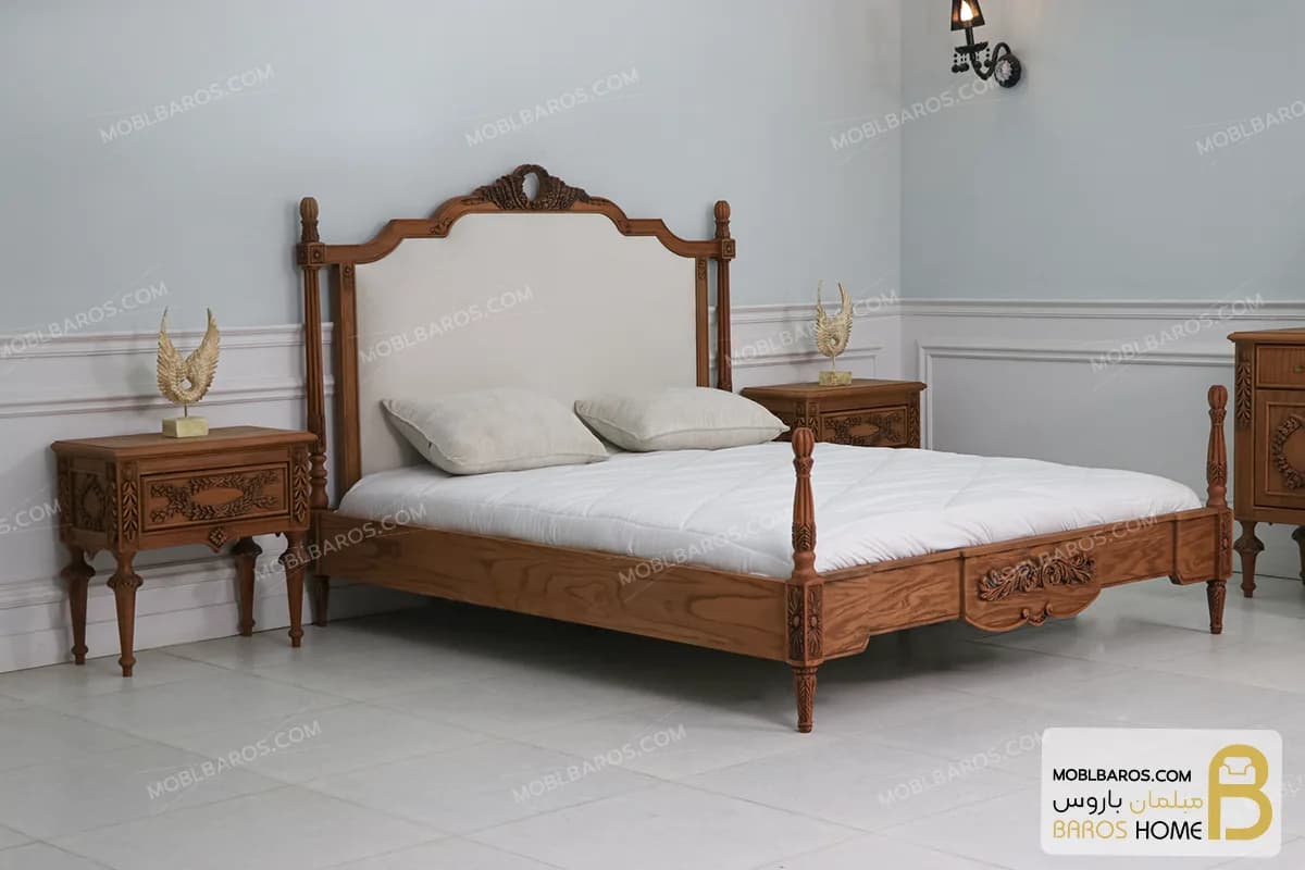 سرویس خواب دو نفره منبتی سوفیا کد ۲ — تصویر ۲