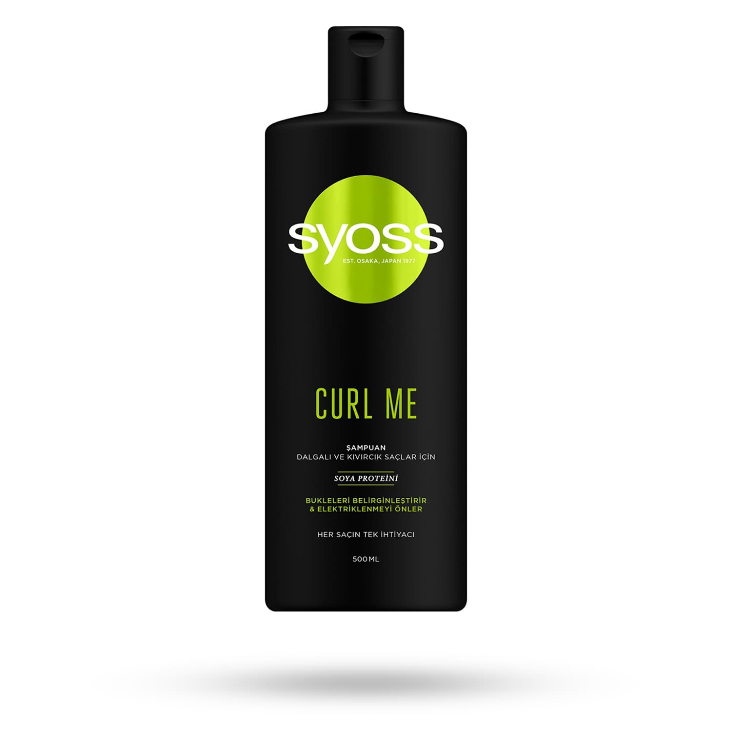 شامپو Syoss سایوس مدل Curl Me مخصوص موهای فر حجم 500 میل