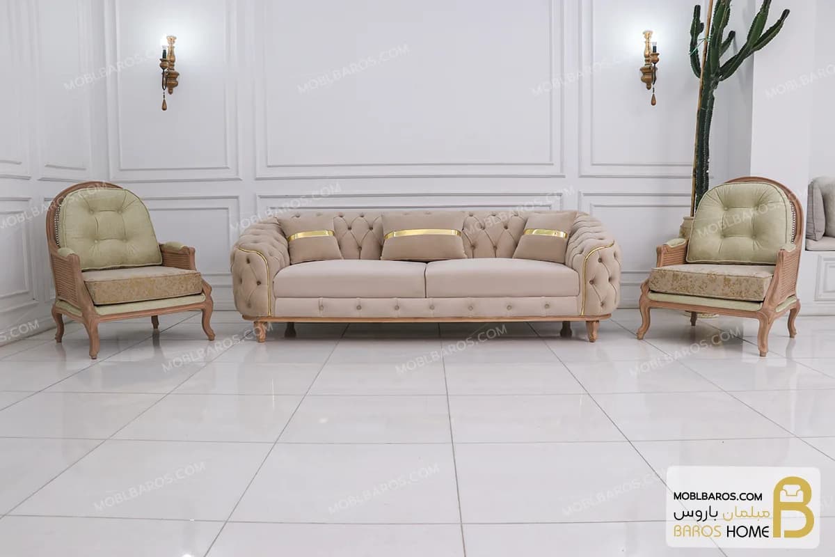 مبل راحتی و کلاسیک ترکیبی راشل پلاس و لیندا و روما — تصویر ۸
