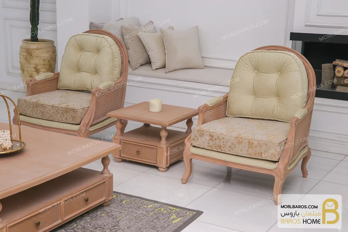 مبل راحتی و کلاسیک ترکیبی راشل پلاس و لیندا و روما — تصویر ۵