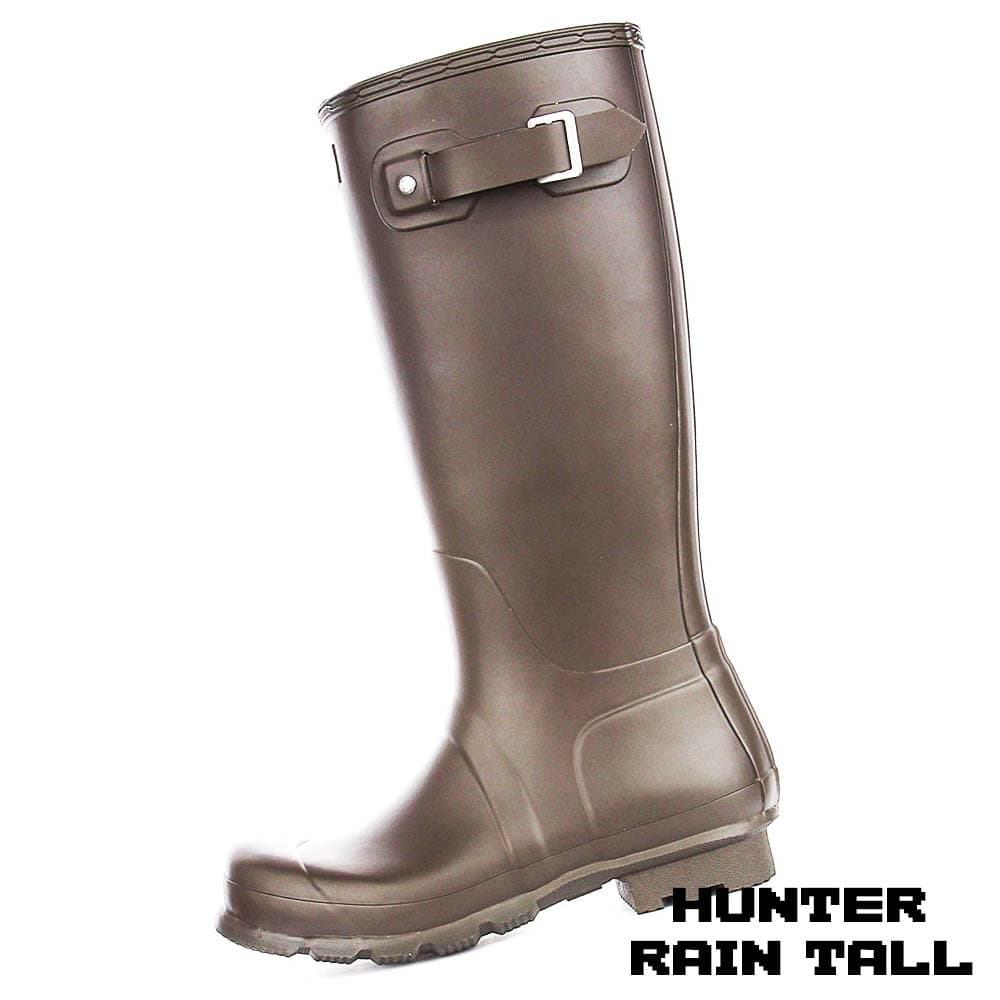 بوت هانتر زنانه ساق بلند قهوه ای Hunter Original Rain Women’s Boots Brown