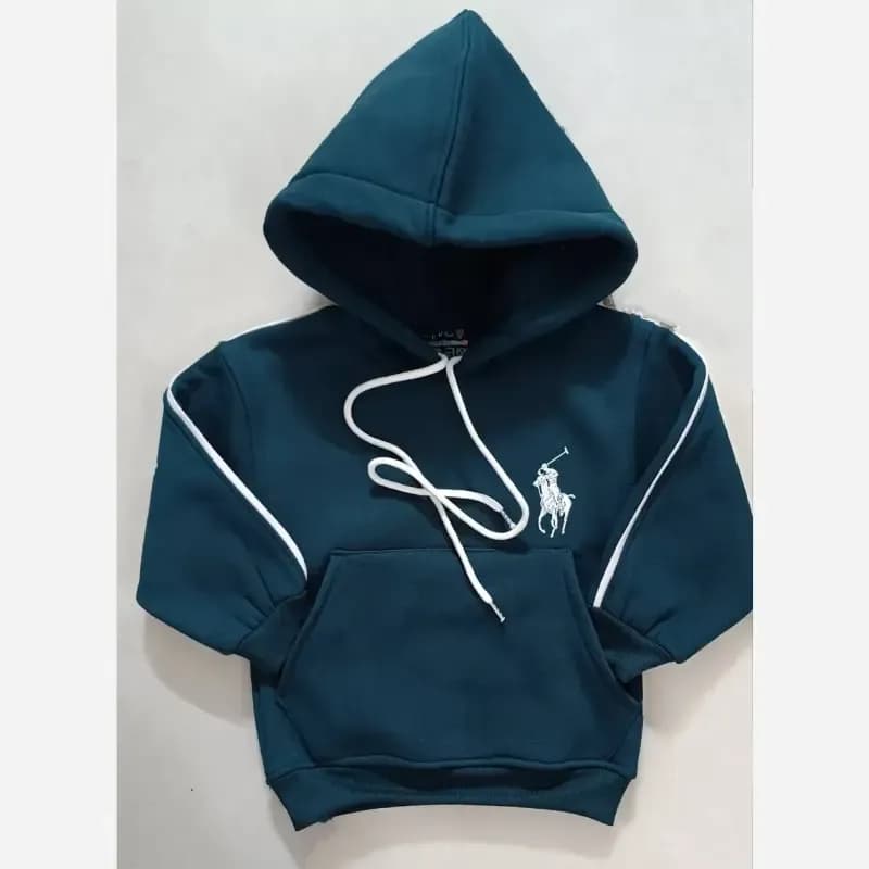 هودی پنبه داخل کرکی ضخیم اسپرت رنگی سایز 60 تا 70 — تصویر ۵