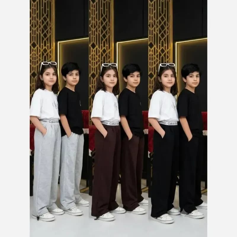 شلوار جاگر اسپرت دخترانه و پسرانه دورس گلکسی سایز 70 تا 100 — تصویر ۳