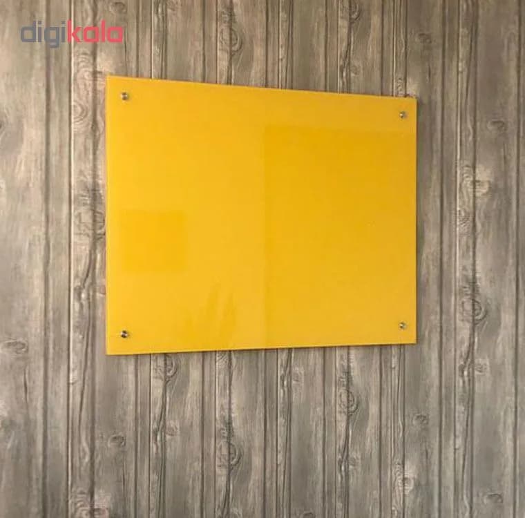 تخته وایت برد شیشه ای مدل CG86 سایز ۶۰ × ۸۰ سانتی متر — تصویر ۳