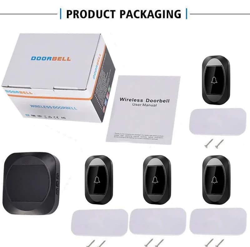 زنگ بی سیم مدل 4R195-BB مجموعه 5 عددی — تصویر ۵