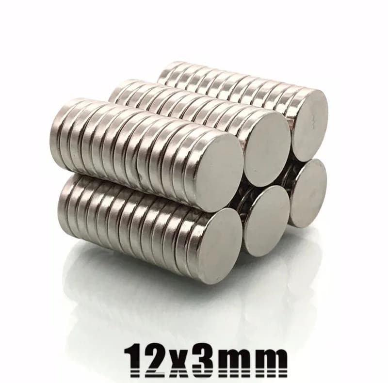آهن ربا مدل نئودیمیوم دیسک D12x3mm بسته 10 عددی — تصویر ۳