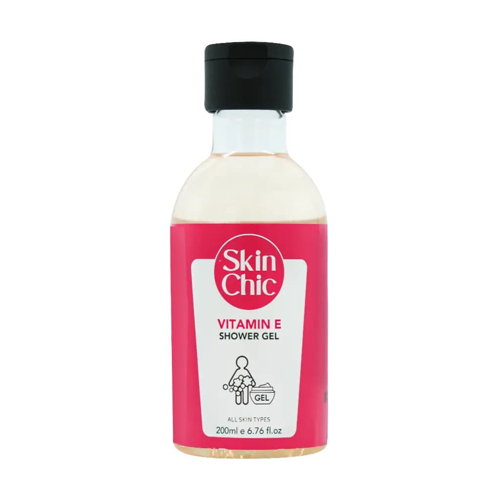 ژل شوینده بدن ویتامین ای 200 میلی لیتر اسکین شیک Skin Chic
