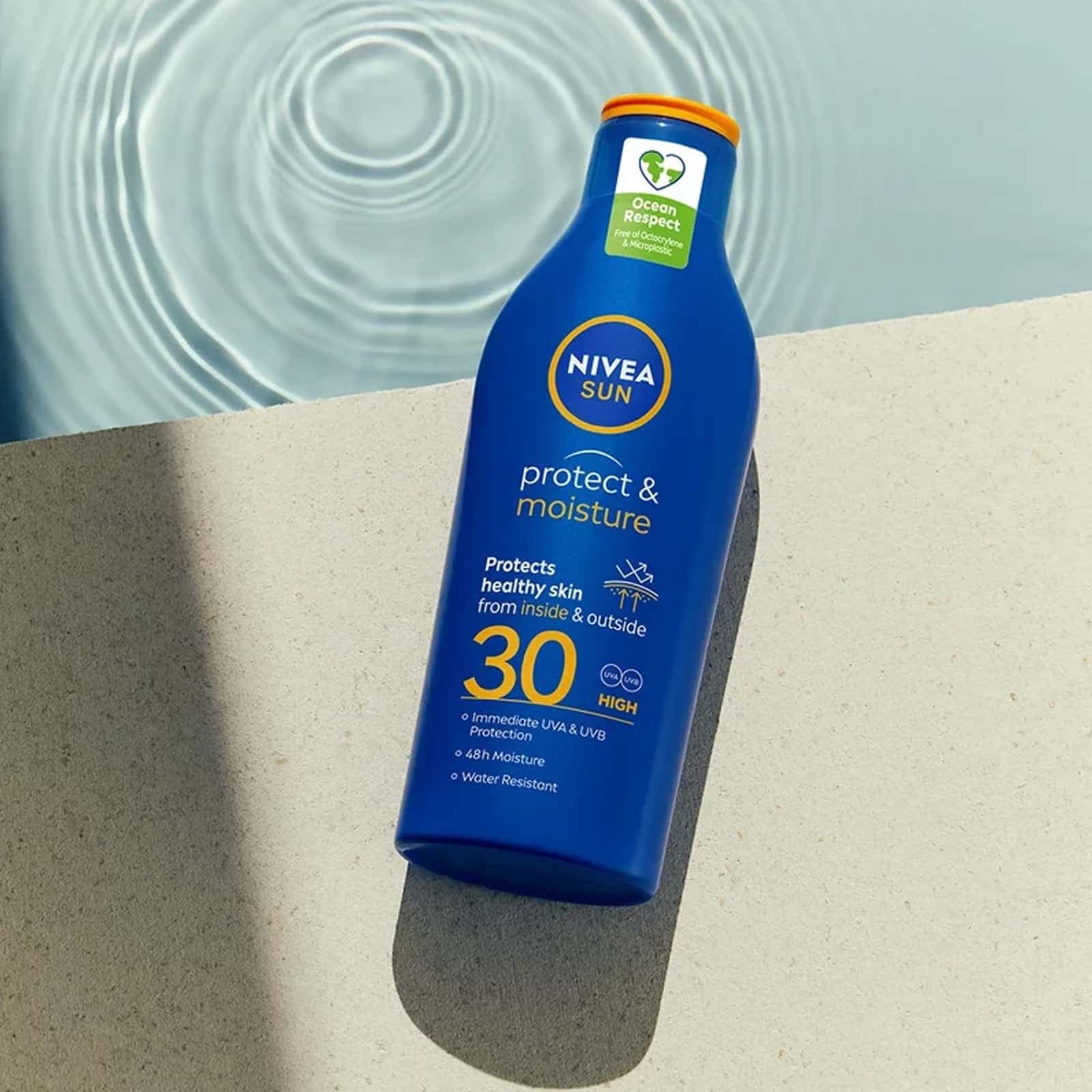 لوسیون ضد آفتاب محافظ و آبرسان SPF 30 نیوا — تصویر ۴