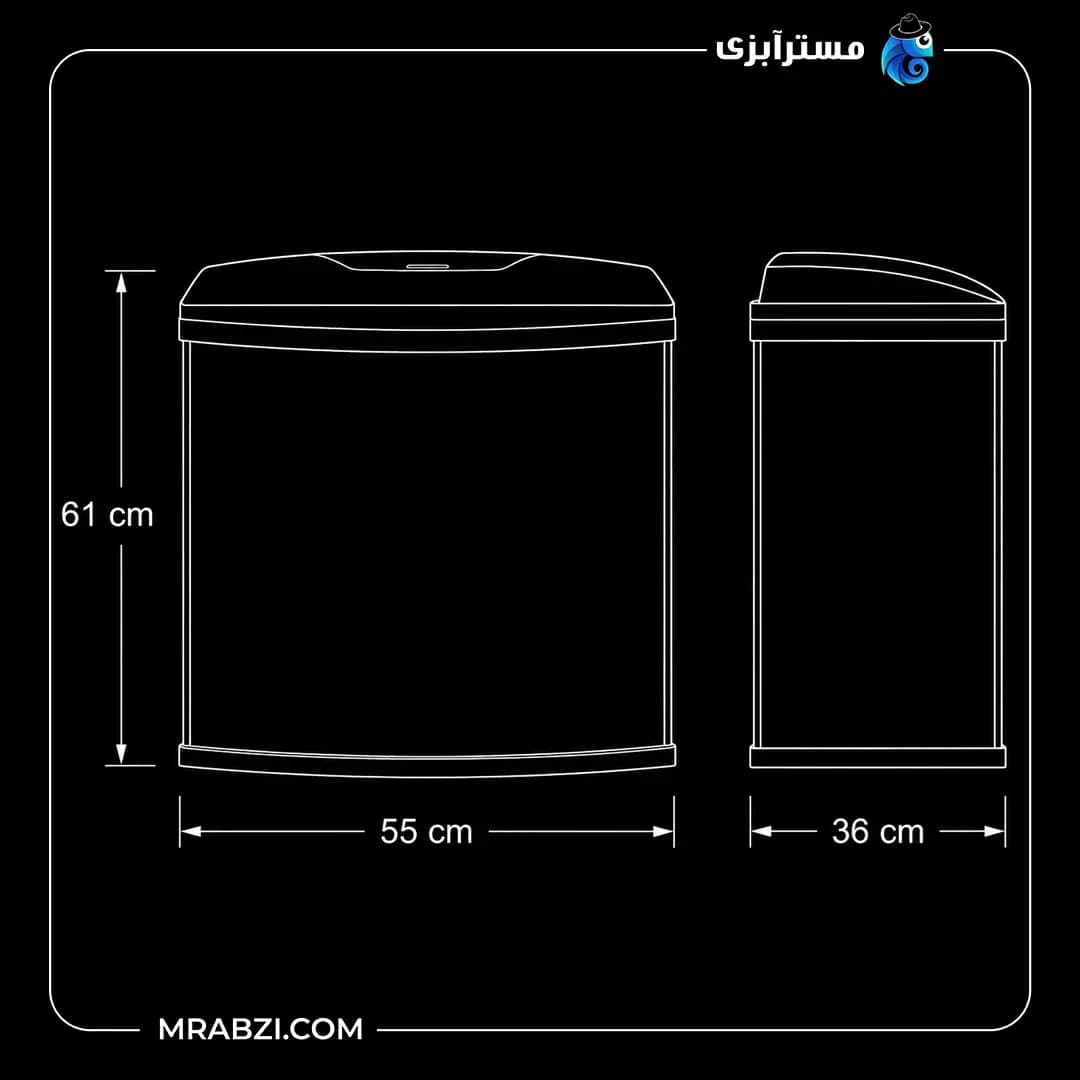 آکواریوم آکوا مدل BT-600 طول 60 سانتی متر — تصویر ۲