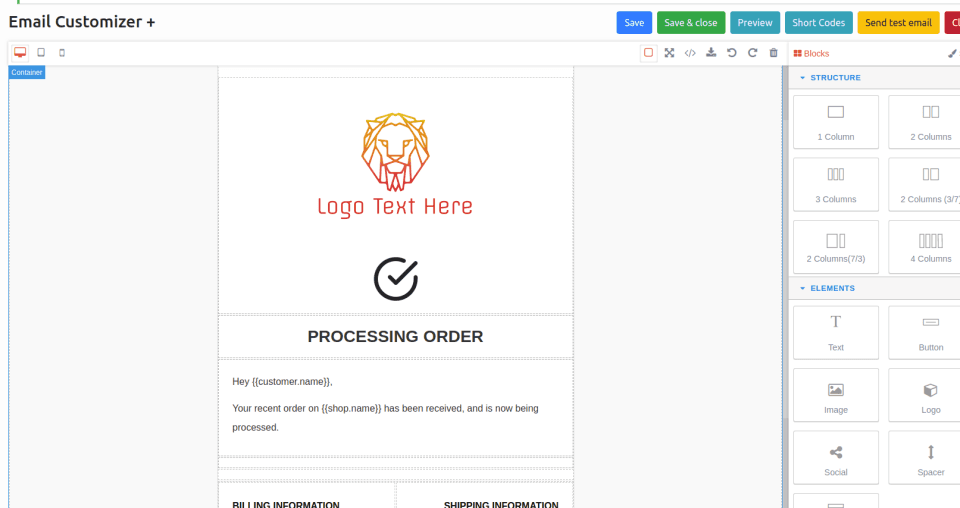 افزونه WooCommerce Email Customizer with Drag and Drop سفارشی سازی ایمیل های ووکامرس 1.5.16 — تصویر ۶