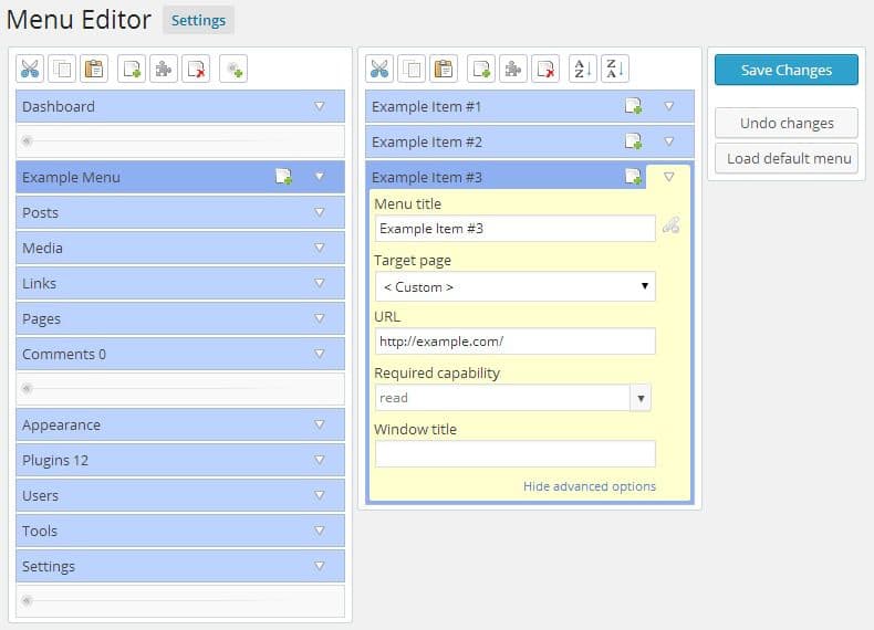 افزونه Admin Menu Editor Pro ویرایش منو مدیریت و پیشخوان وردپرس + افزودنی ها 2.23.3 — تصویر ۴