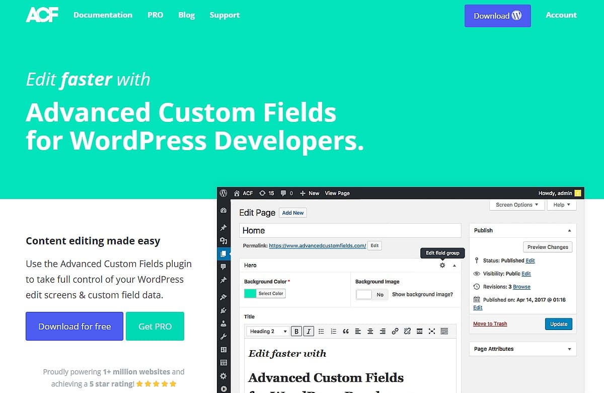 افزونه Advanced Custom Fields Pro زمینه‌های سفارشی پیشرفته + افزودنی ها 6.3.1 — تصویر ۳