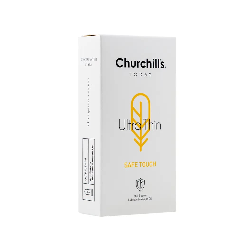 کاندوم Ultra Thin مدل Safe Touch چرچیلز ۱۲ عددی
