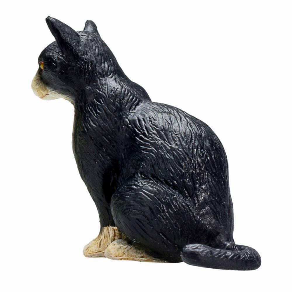 فیگور گربه سیاه و سفید Cat sitting black and white mojo 387371 — تصویر ۲