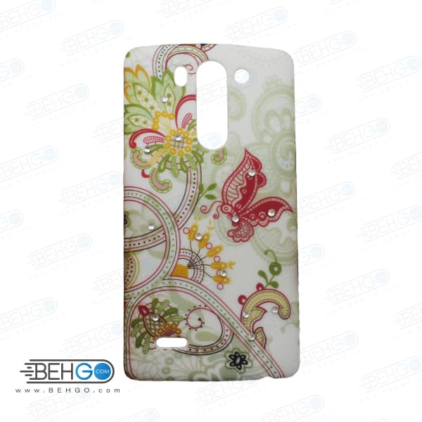 قاب طرح دار گوشی الجی جی 3 مینی LG G3 mini طرح پروانه و گل case For LG G3 mini