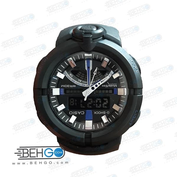 ساعت مچی دو زمانه مردانه عقربه ای دیجیتالی ، طرح CASIO G-SHOCK