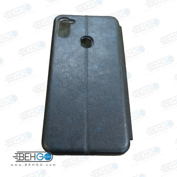کیف گوشی سامسونگ A11 و M11 مدل کلاسوری ا11 کاور ام 11 مدل کلاسوری کیف گوشی Leather Flip Cover Samsung Galaxy M11 / A11 — تصویر ۳